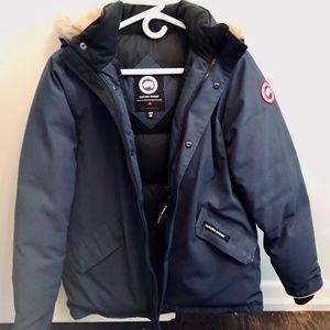Canada Goose Blue Parka Size Youth 18